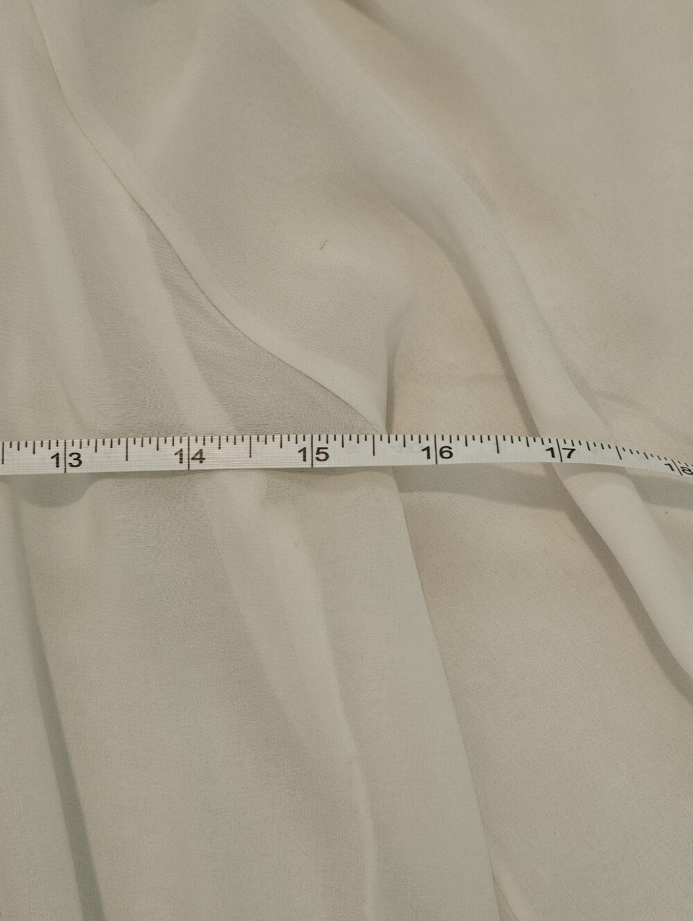 KappAhl Cream White Sheer Blouse Size XS Feminine Festival Retro Y2K Bohemian - Picture 7 of 11